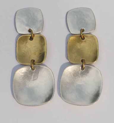 Earrings with 3 Drops